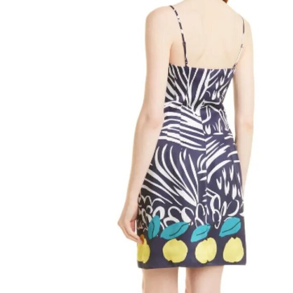 NEW Staud Satin Lemons Minidress - Picture 2 of 9